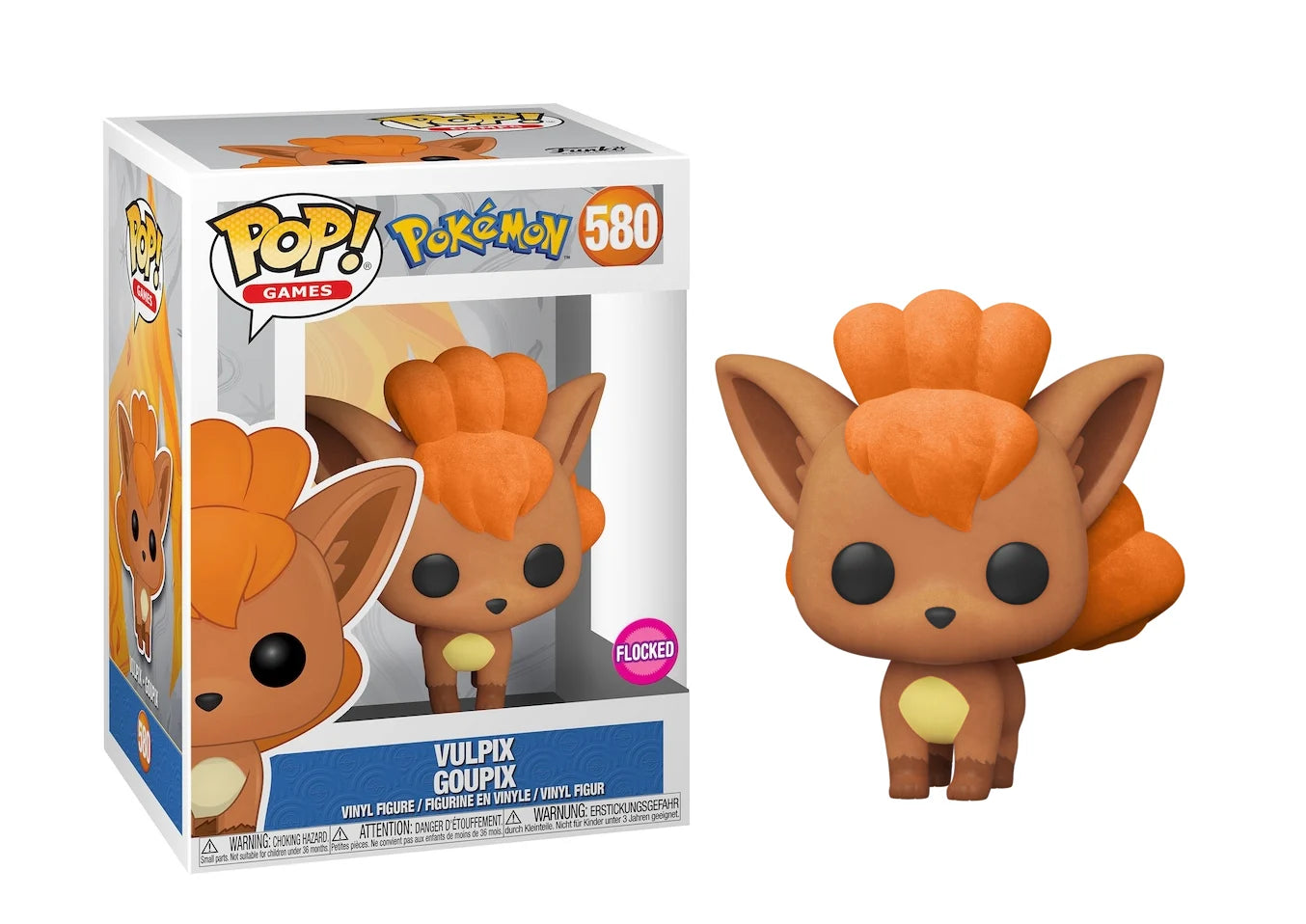 Funko Pop! POKEMON - POP Games N° 580 - Vulpix (Flocked)