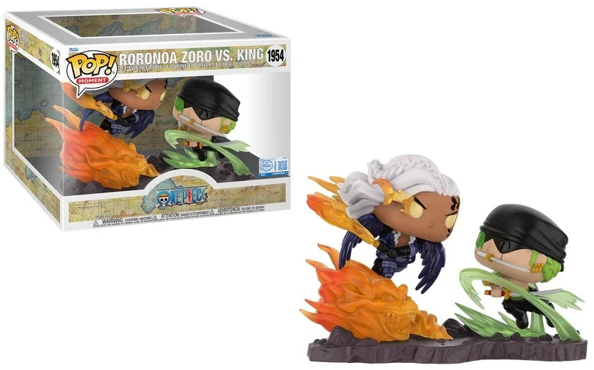 Funko Pop! ONE PIECE - POP Moment N° 1954 - Unmasked King VS Zoro