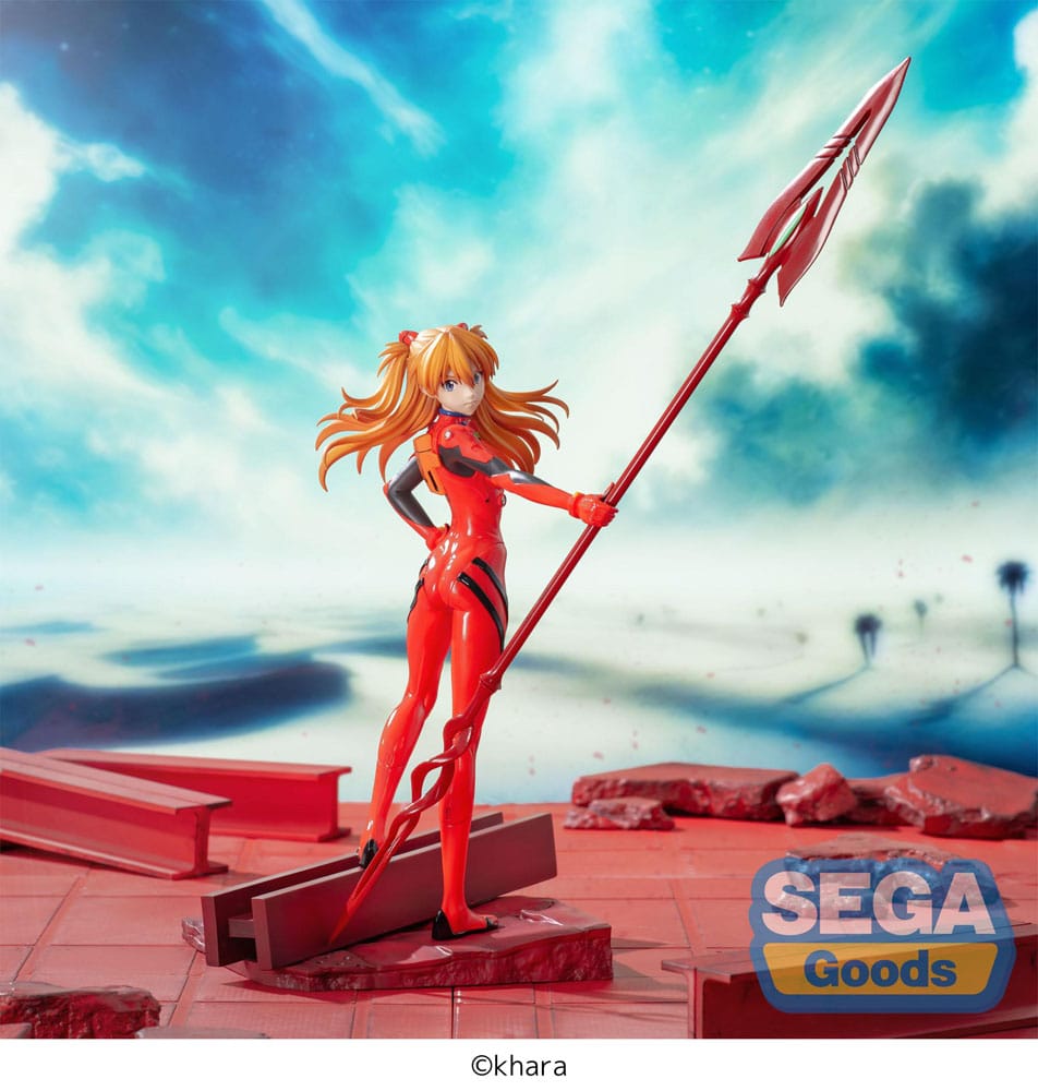 Evangelion: 3.0+1.0 Thrice Upon a Time Luminasta PVC Statue Asuka Shikinami Langley x Spear of Cassius 20 cm