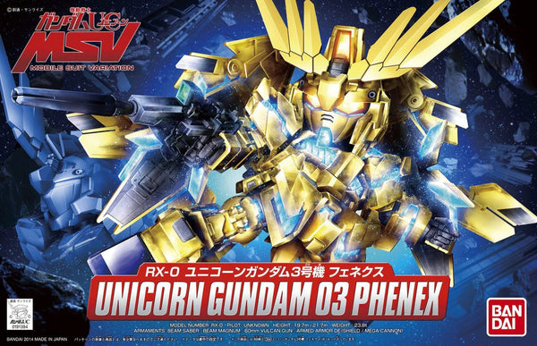 GUNDAM - BB394 Senshi RX-0 Unicorn Gundam 03 Phenex - Model Kit