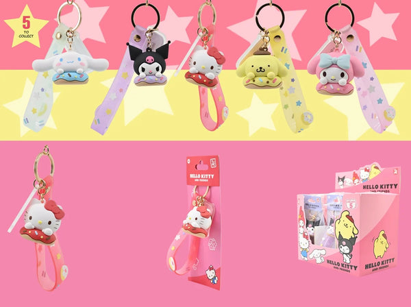 HELLO KITTY - Donuts Series - Assortiment 12 Keychain 15.5cm