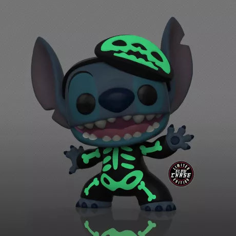 Funko Pop! DISNEY - POP N° 1234 - Lilo & Stitch : Skeleton Stitch CHASE Limited Edition