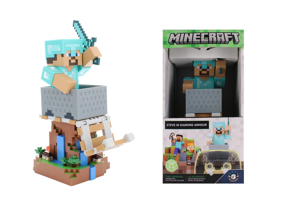 MINECRAFT - Steve in Armour - Controller & Phone Support - 20cm