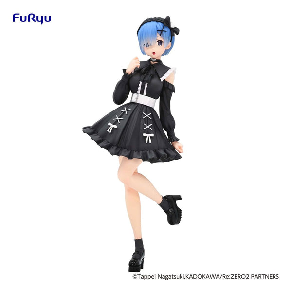 RE ZERO - Rem "Girly Outfit Black" - Statue Trio-Try-It 21cm