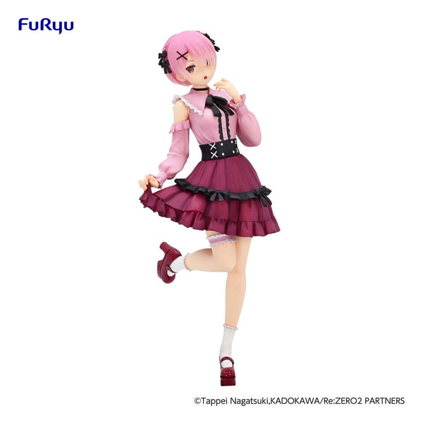 RE ZERO - Ram "Girly Outfit Pink" - Statue Trio-Try-It 21cm