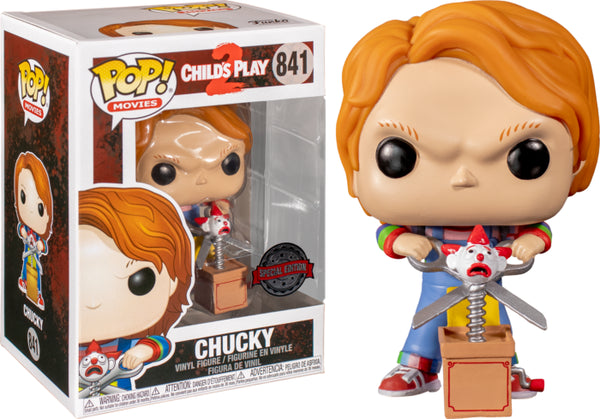 Funko Pop! CHUCKY - POP Movies N° 841 - Chucky w/ Buddy & Giant Scissors