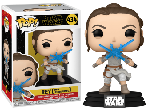 Funko Pop! STAR WARS IX - POP N° 434 - Rey w/ 2 Light Sabers