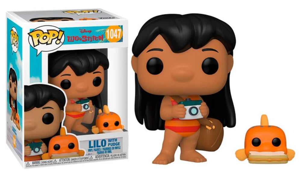 Funko Pop! LILO & STITCH - POP N° 1047 - Lilo w/Pudge