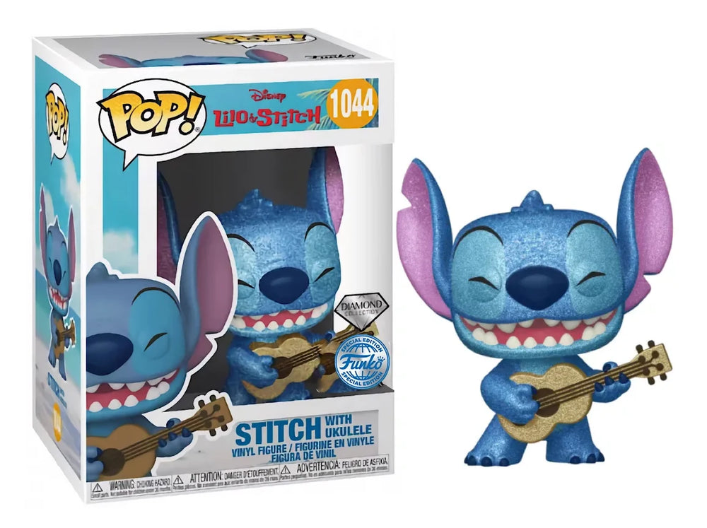 Funko Pop! LILO & STITCH - POP N° 1044 - Stitch with Ukulele (Diamond)