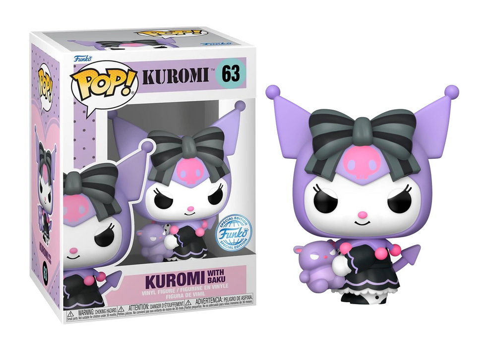 Funko Pop! SANRIO - POP N° 63 - Kuromi with Baku