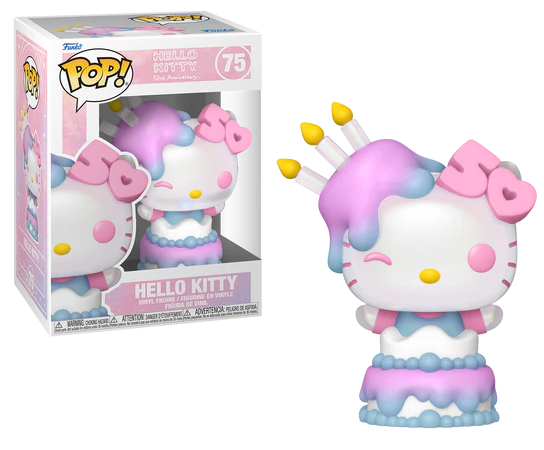 Funko Pop! HELLO KITTY 50TH Anniv. - POP Sanrio N° 75 - Hello Kitty in Cake
