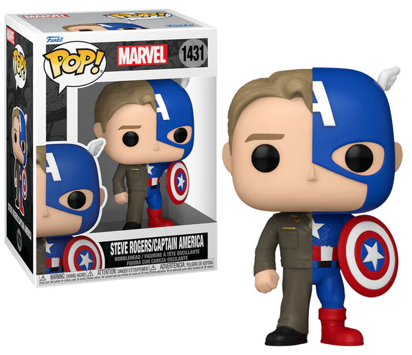 Funko Pop! SPLIT - POP Marvel N° 1431 - Captain America / Steve Roger