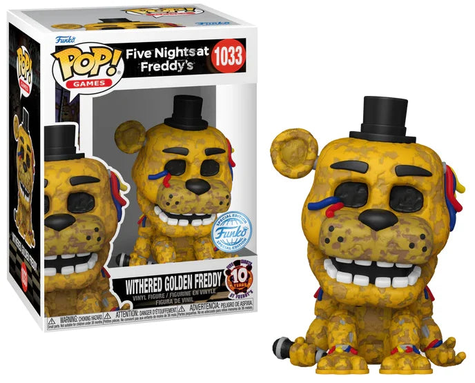 Funko Pop! FIVE NIGHTS AT FREDDY'S - POP Gaming N° 1033 - Withered Golden Freedy