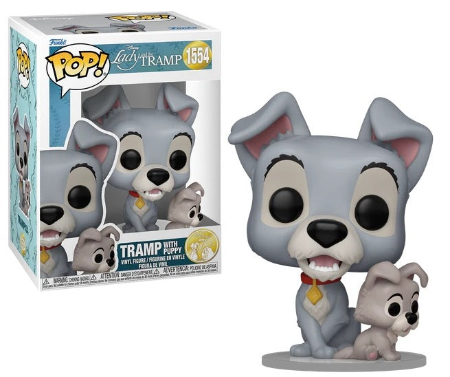 Funko Pop! LADY AND THE TRAMP - POP Disney N° 1554 - Tramp with puppy