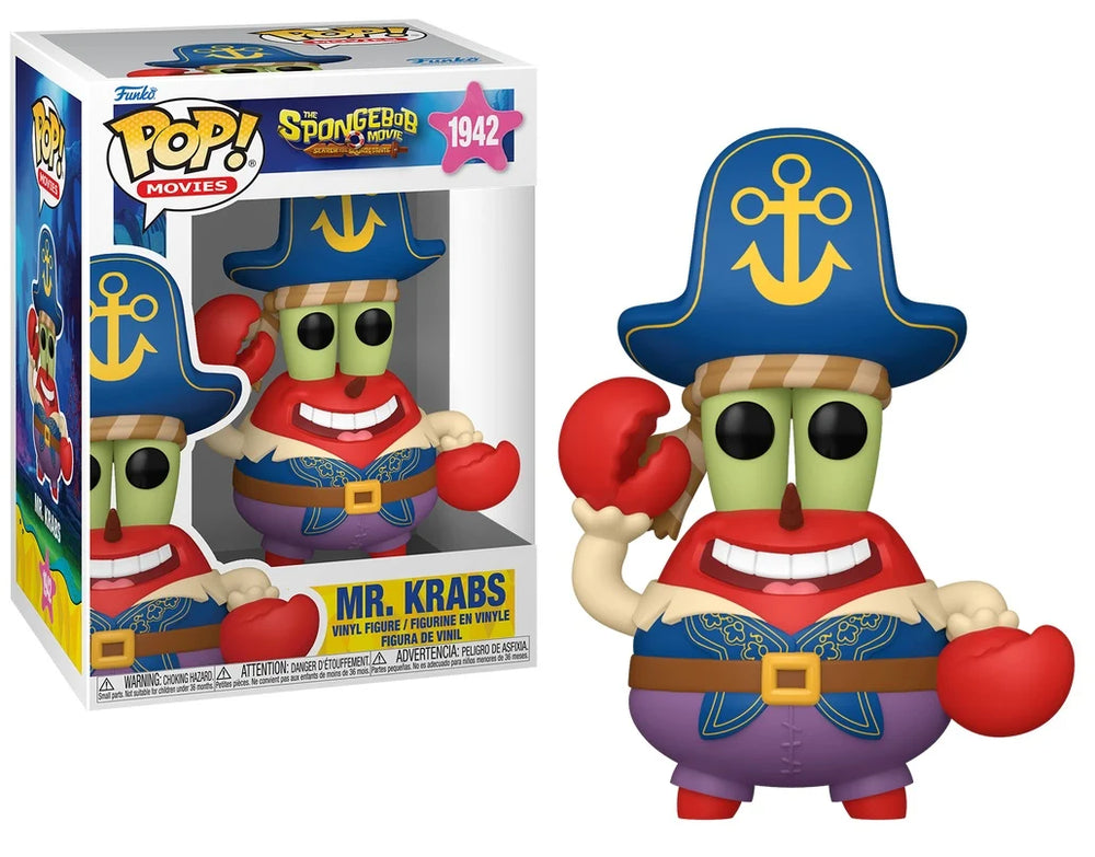 Funko Pop! THE SPONGEBOB MOVIE - POP Movies N° 1942 - Mr. Krabs (Pirate)