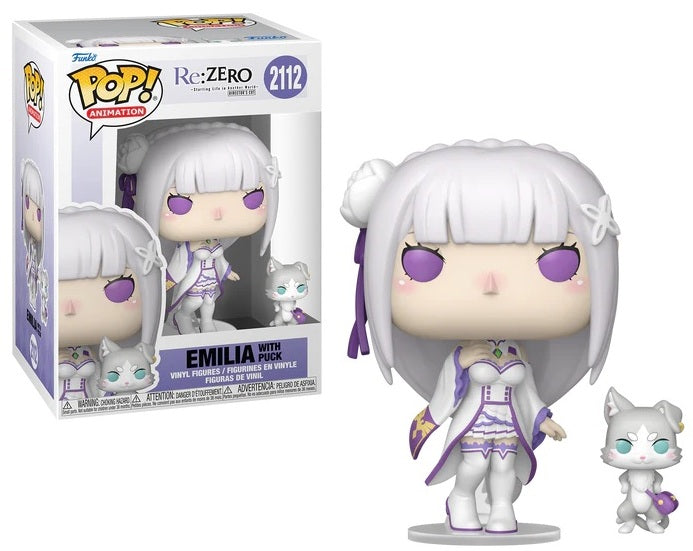 Funko Pop! RE ZERO - POP & Buddy N° 2112 - Emilia with Puck