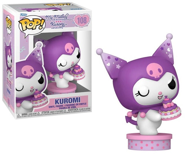 Funko Pop! KUROMI 20TH ANNIVERSARY - POP N° 108 - Kuromi with Cake