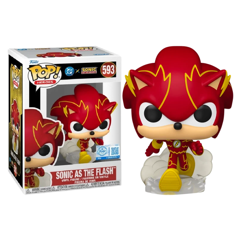 Funko Pop! JLA & SONIC - POP Heroes N° 593 - Sonic as The Flash