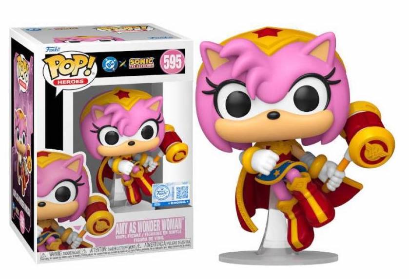 Funko Pop! JLA & SONIC - POP Heroes N° 595 - Amy as Wonder Woman