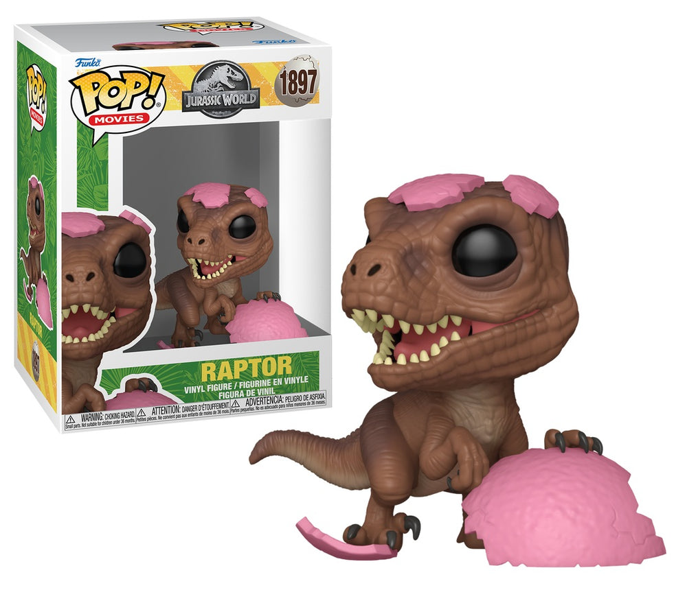 Funko Pop! JURASSIC PARK SPRG - POP Movies N° 1897 - Raptor (Pink egg)