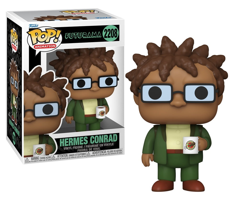 Funko Pop! FUTURAMA - POP Animation N° 2208 - Hermes Conrad with Mug