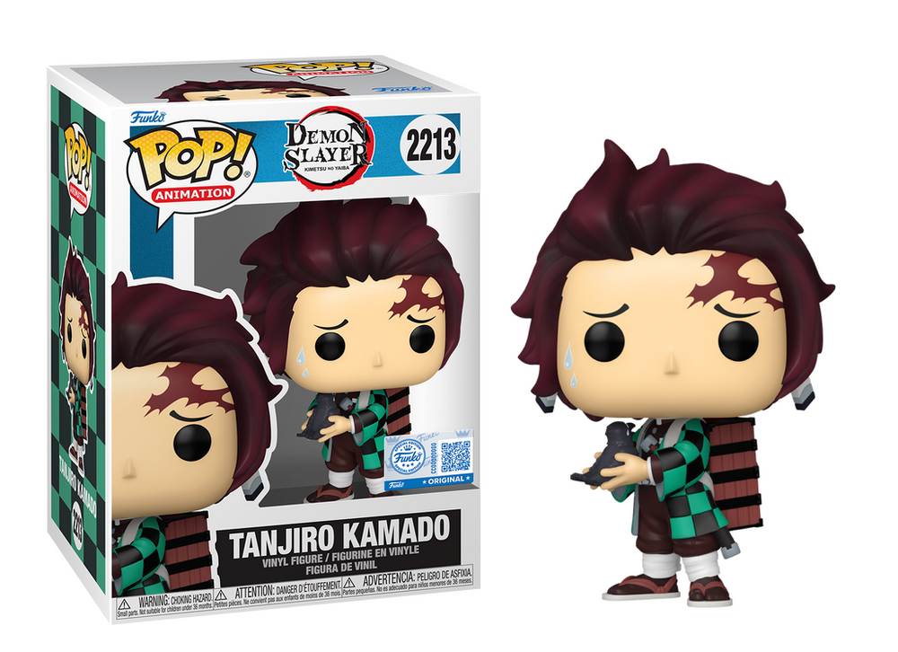 Funko Pop! DEMON SLAYER - POP Animation N° 2213 - Tanjiro w/Crow
