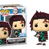 Funko Pop! DEMON SLAYER - POP Animation N° 2213 - Tanjiro w/Crow