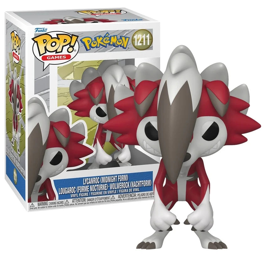 Funko Pop! POKEMON - POP Games N° 1211 - Lycanroc (Midnight Form)