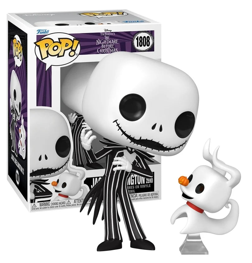 Funko Pop! NIGHTMARE BEFORE CHRISTMAS - POP & Buddy N° 1808 - Jack & Zero