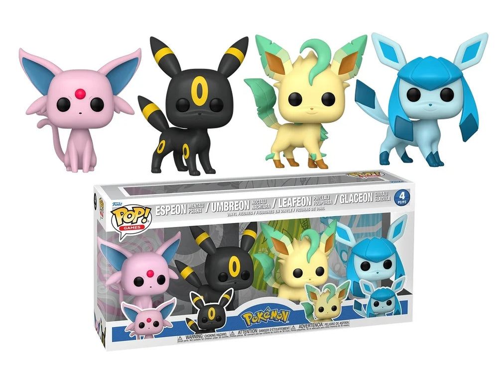 *PRE-ORDER* Funko Pop! POKEMON - POP Games - 4PK Eevee (Elemental Evolutions)