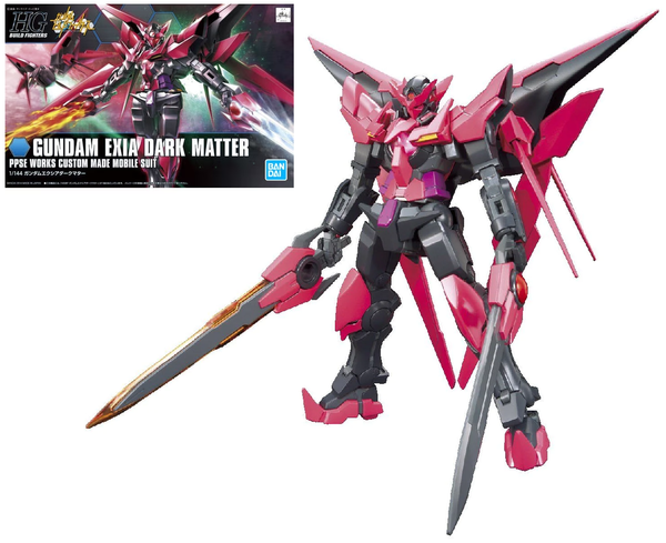 GUNDAM - HGBF 1/144 Gundam Exia Dark Matter - Model Kit - 13cm