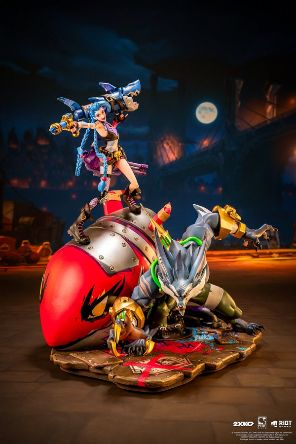 *PRE-ORDER* LEAGUE OF LEGENDS - Jinx & Warwick - Statue Diorama 1/10 37cm