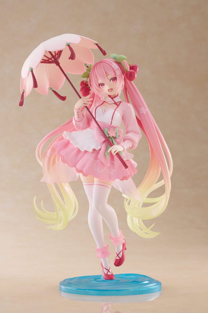 HATSUNE MIKU - Sakura Miku "Sakura Dress" - Statue AMP+ 21cm