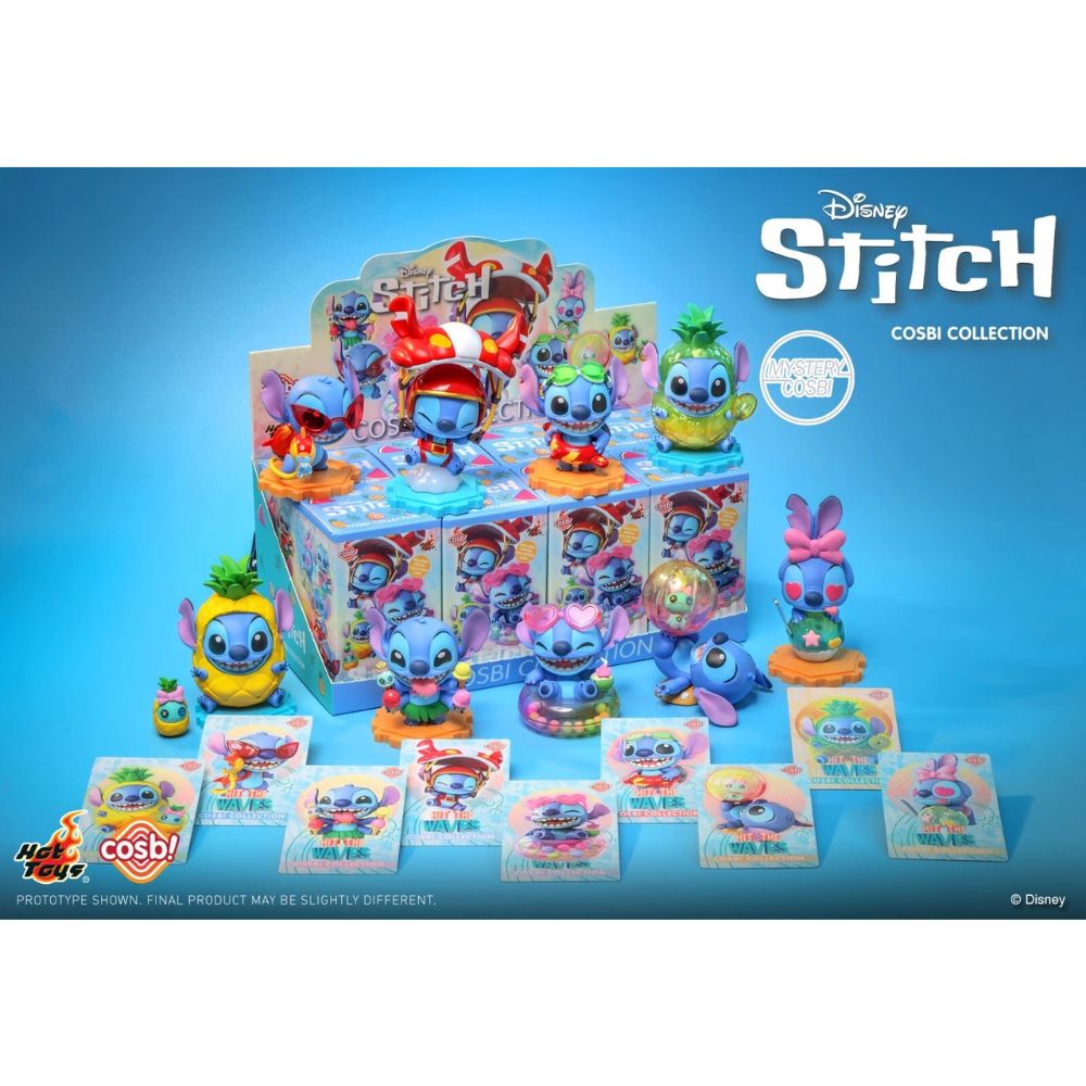 LILO & STITCH - Stitch on Holiday - Fig. Cosbi 8cm (1 willekeurige figure)