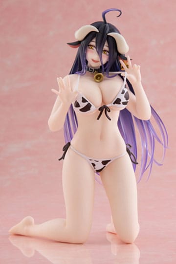 *PRE-ORDER* Overlord PVC Statue Desktop Cute Figure Albedo Cow-Print Swimsuit Ver. 15 cm