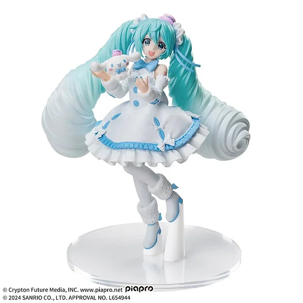 Hatsune Miku x Cinnamoroll  Luminasta White Dress Ver. 19cm