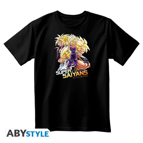 DRAGON BALL - Unisex black T-shirt - Saiyans