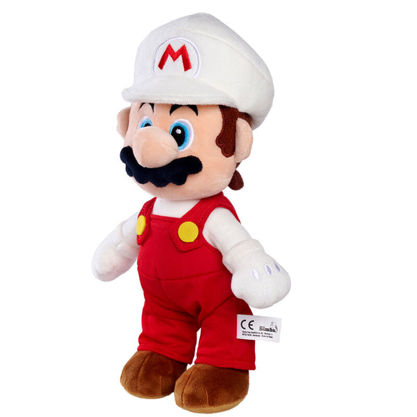 Super Mario Bros Mario fire plush toy 30cm