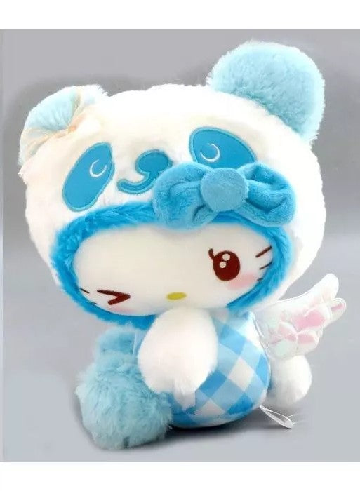 Hello Kitty Plush - Panda Kitty blue 26cm