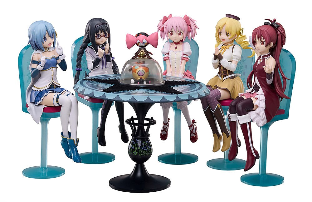 *PRE-ORDER* Puella Magi Madoka Magica The Movie: Rebellion PVC Statue Tea Party Cake Song Ver. Set 18 cm