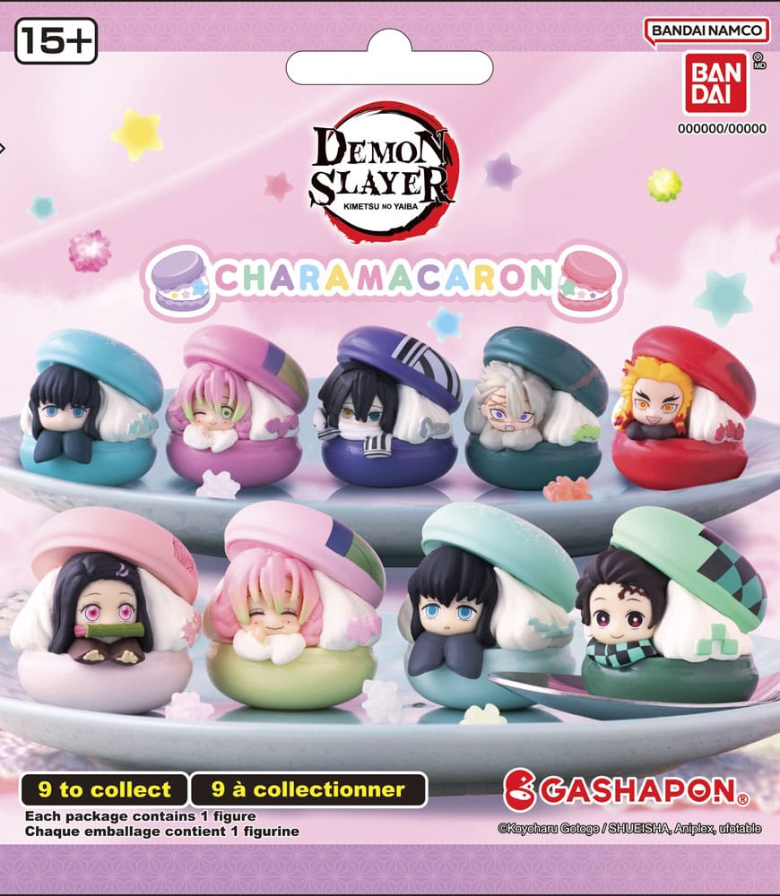 Demon Slayer Gashapon Blind Packs Mini Figures 4 cm Chara Macaron Display (1 stuk)