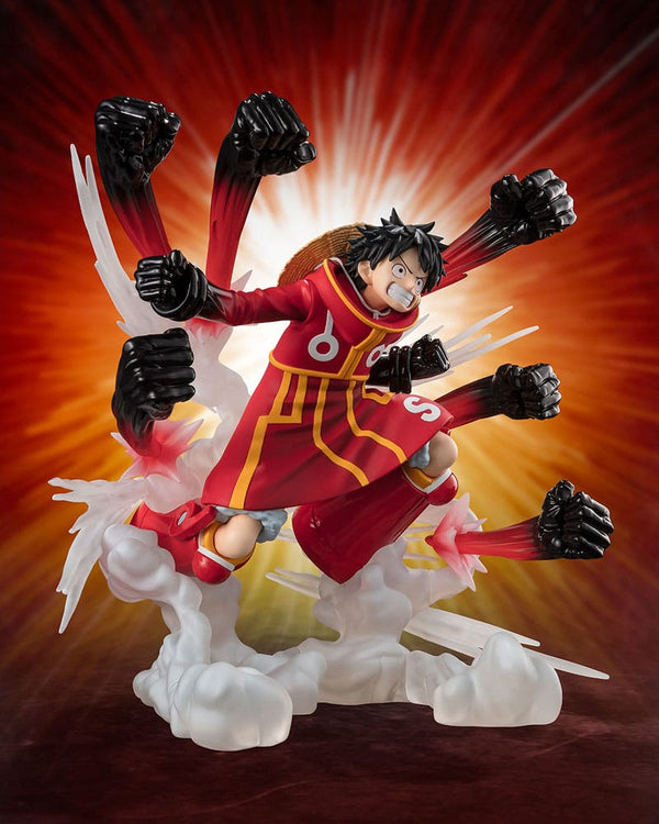 *PRE-ORDER* One Piece Figuarts ZERO Extra Battle PVC Statue Monkey D. Luffy -Gum Gum Hawk Gatling- 19 cm