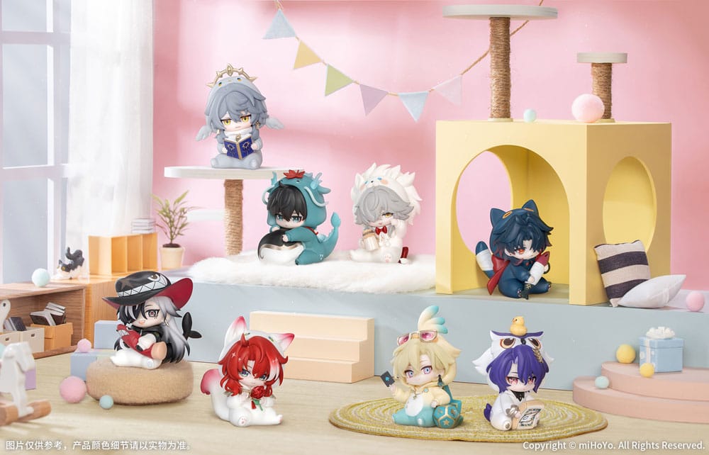 Honkai: Star Rail Mini Figure Boys' Dorm Series Chibi blind box (1 stuk)