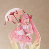 *PRE-ORDER* Hatsune Miku AMP PVC Statue Newley Written Sakura Miku Sakura Dress Ver. 21 cm