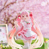 Hatsune Miku PVC Statue Newley Written Sakura Miku Japanese Cafe Ver. Reissue 18 cm