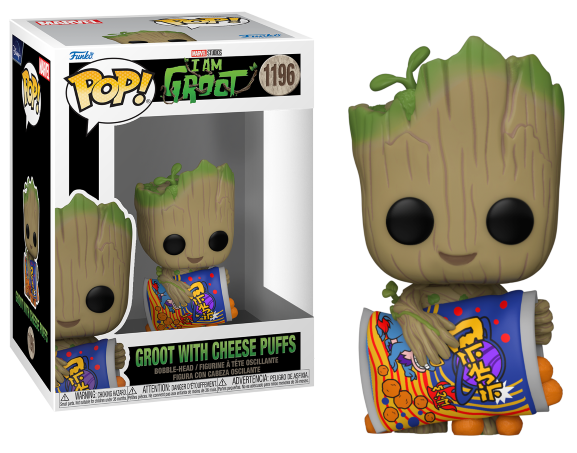 Funko Pop! I AM GROOT - POP N° 1196 - Groot with Cheese Puffs